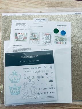 NWT Close to My Heart Storybook Card Making Kit with Stamps and Thin Cuts